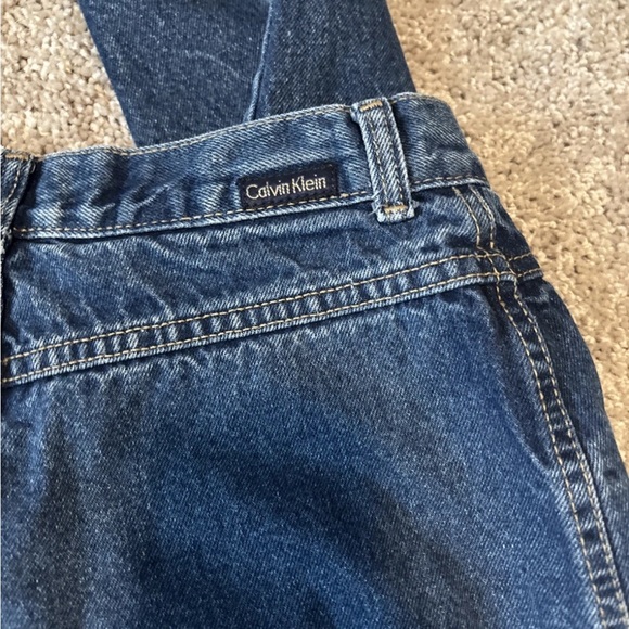 Calvin Klein Vintage Women’s Jeans Dark Wash 27x27 Cute V Waist, 1993 Mom Jeans - Picture 6 of 10
